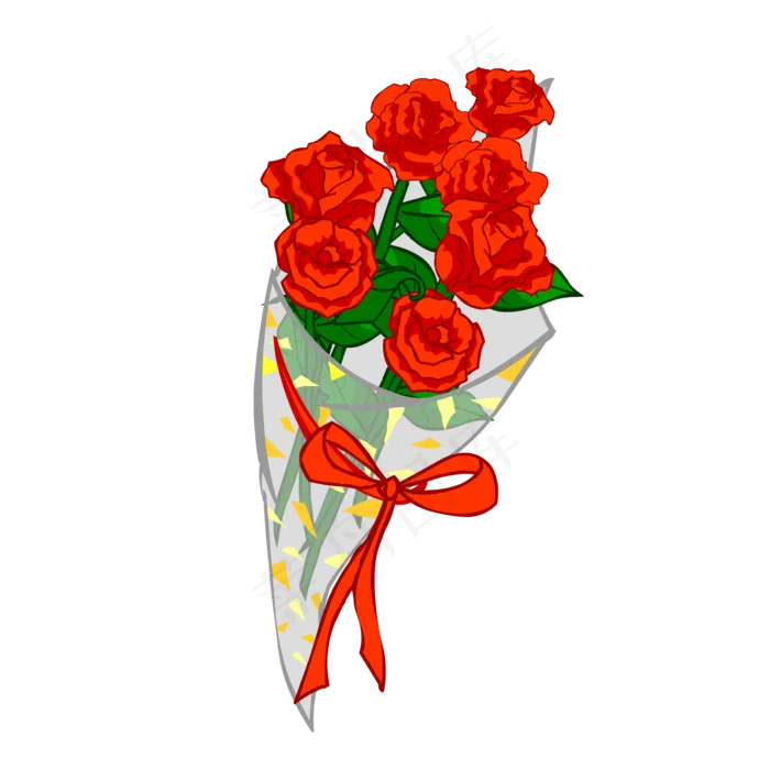 可商用高清玫瑰花艺花束05(2000X2000(DPI:150))psd模版下载