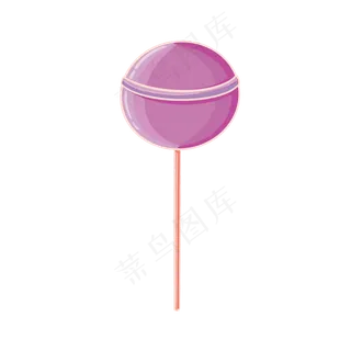 儿童节紫色棒棒糖可爱