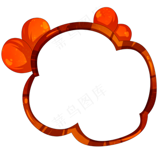 红色气球愚人节边框,免抠元素