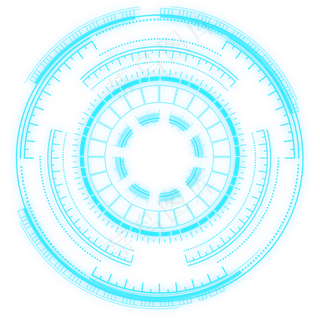 蓝色科技开启元素图标高清图,免抠元素