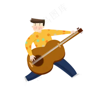 弹吉他男孩