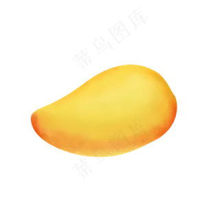 手绘黄色芒果
