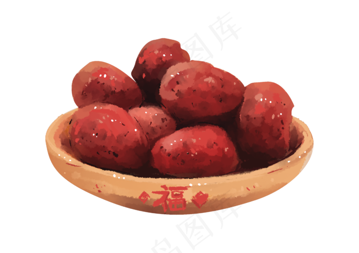 美味新年坚果年货,免抠元素(2835*2000px 300 dpi )psd模版下载