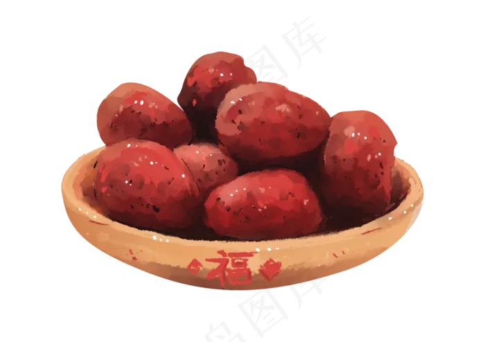 美味新年坚果年货,免抠元素(2835*2000px 300 dpi )psd模版下载