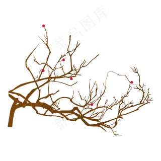 矢量免扣卡通梅花