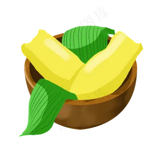 端午节剥开的粽子