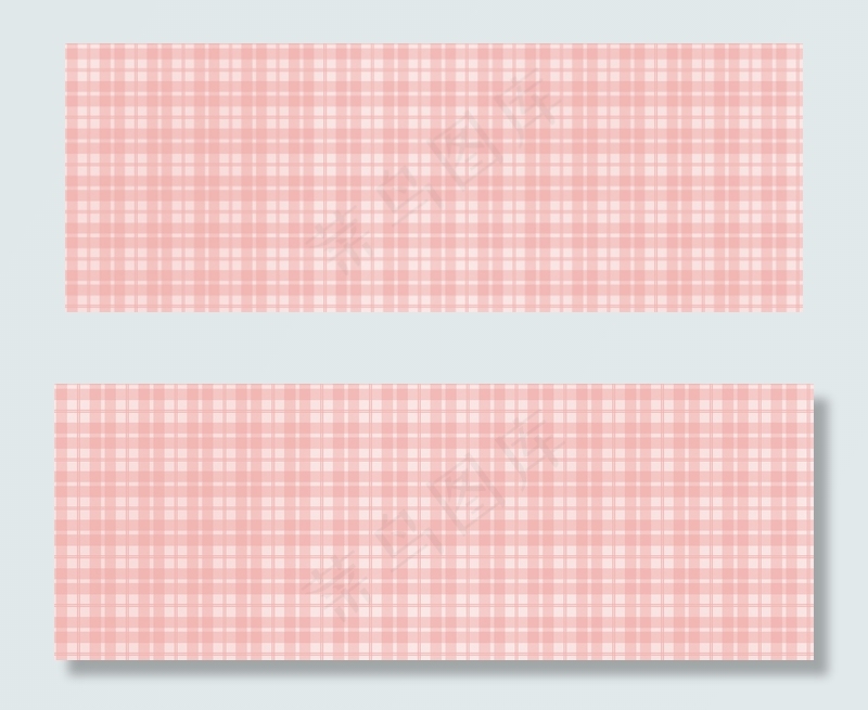 简约粉色网格banner海报