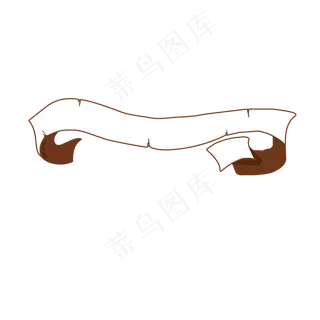 手绘促销风做旧卷轴