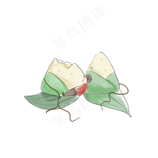 端午节创意吃粽子