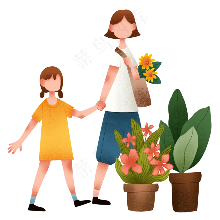 夏日炎炎花束(2000X2000(DPI:300))psd模版下载