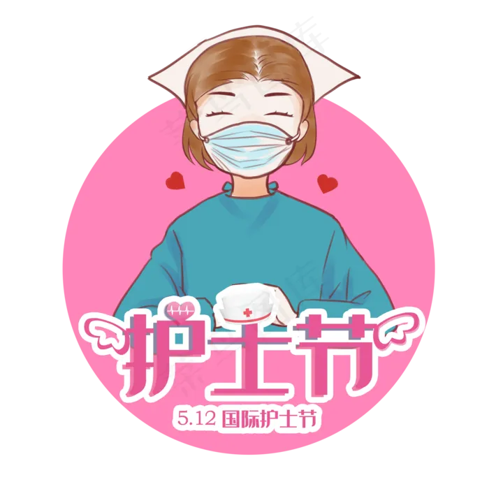 5月12日护士节(2000X2000(DPI:300))psd模版下载