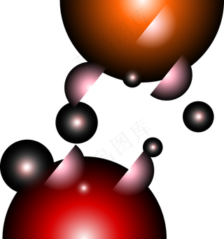 电商购物节红黑色科技风圆圈边框