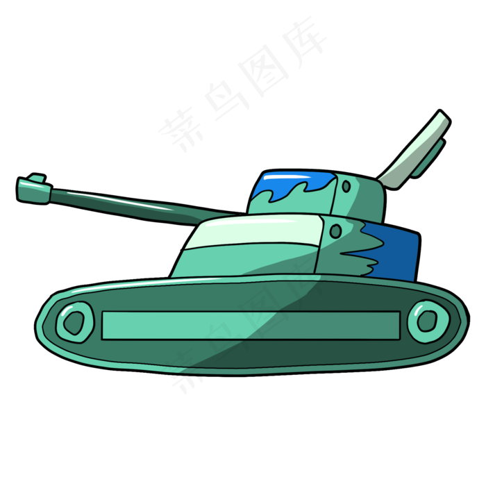 建军节绿色坦克