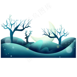 仲夏夜剪纸风,免抠元素