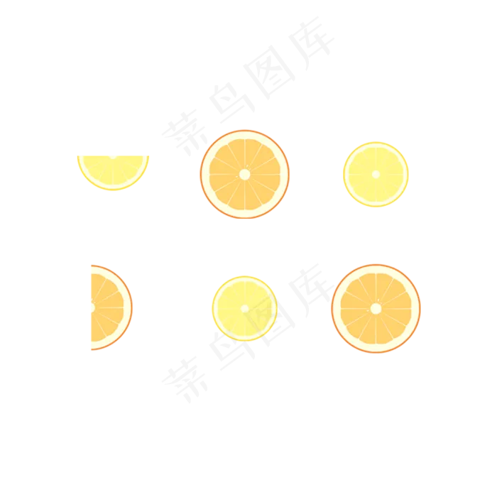 夏季柠檬橘子水果(2000X2000(DPI:72))psd模版下载