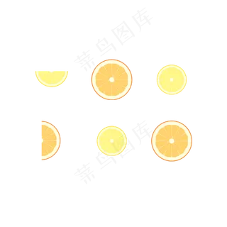 夏季柠檬橘子水果