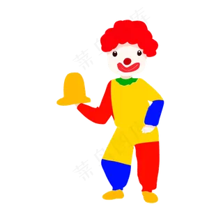 小丑愚人节喜感扁平风卡通人物矢,免抠元素
