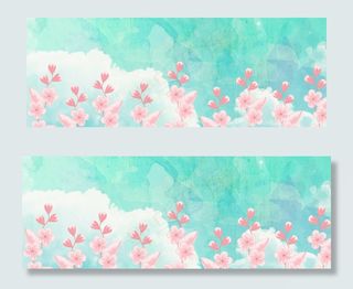 新春上新樱花banner