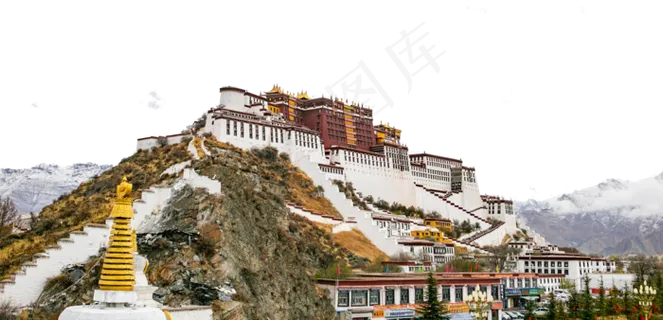 西藏布达拉宫,免抠元素