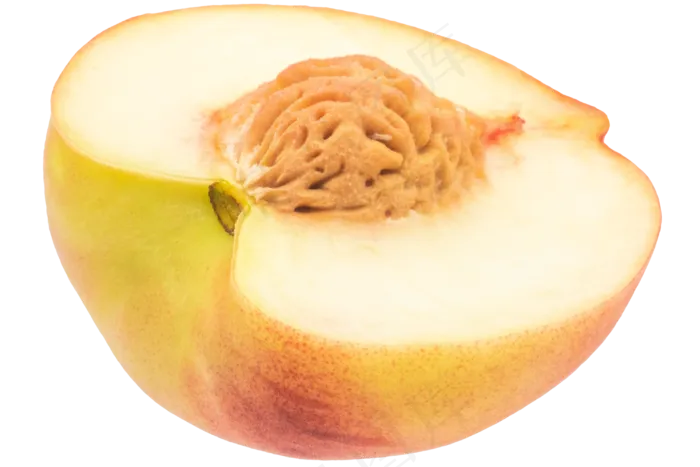 半块桃子水果(2880X1620(DPI:300))