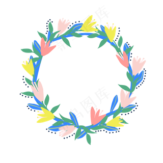 夏季夏至夏天多彩花朵免扣素材