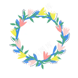 夏季夏至夏天多彩花朵免扣素材