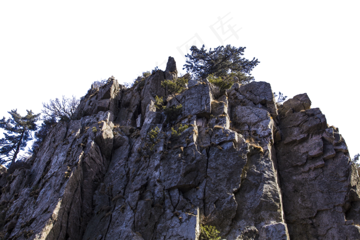 陡峭险峻风景秀丽的山峰