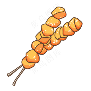 美味的卡通糖葫芦