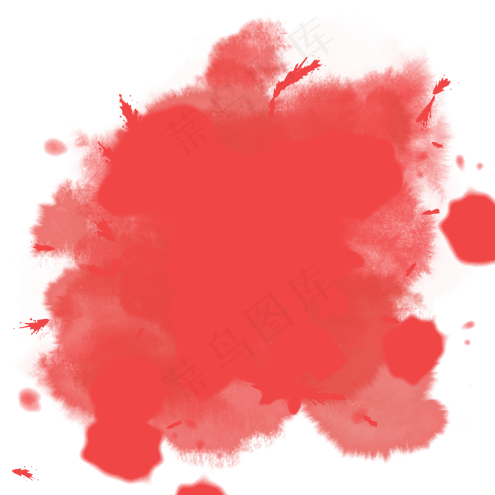 红色动感墨迹矢量笔刷图(2000X2000(DPI:300))psd模版下载
