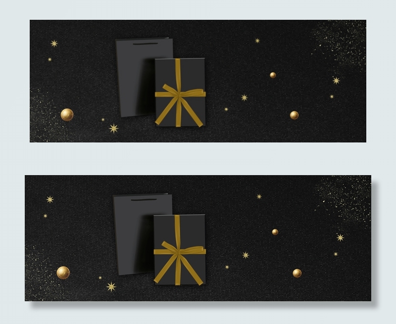 圣诞节蓝色质感banner