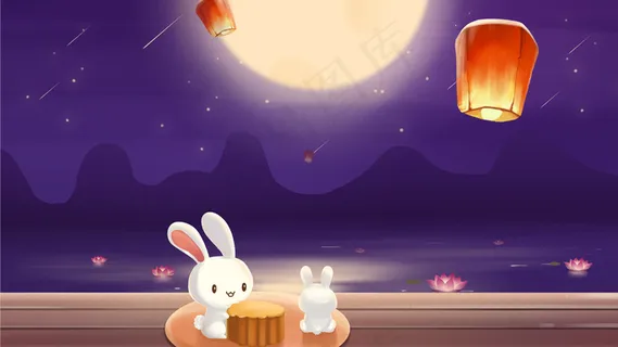 中秋节赏月吃月饼 中秋节赏月吃月饼