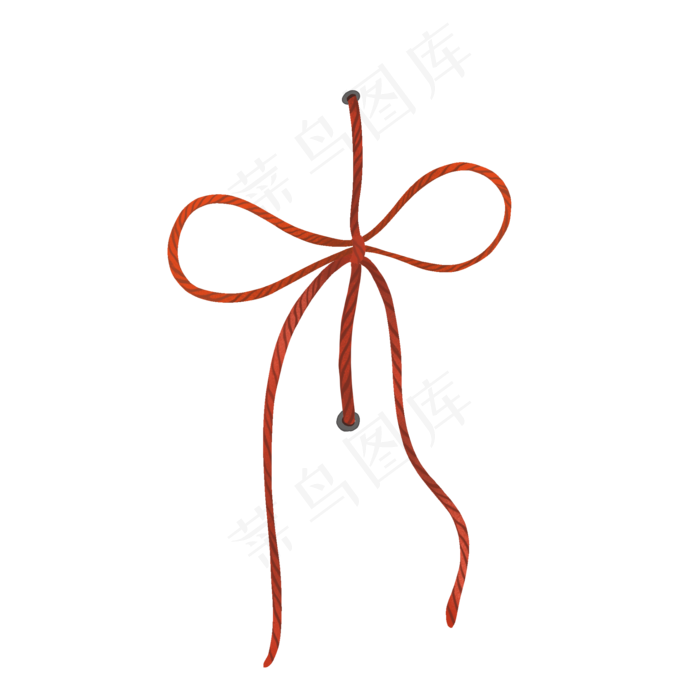 红色绳子蝴蝶结绳子,免抠元素(2000*2000px 300 dpi )psd模版下载