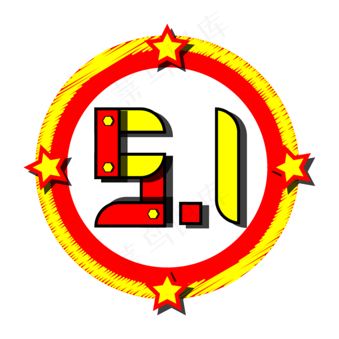 五一矢量图标ai矢量模版下载