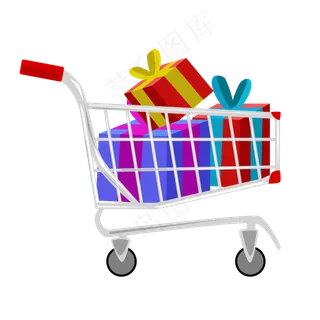 双十一购物狂欢节购物车