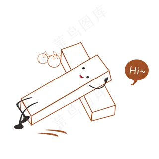 手绘可爱卡通山楂条