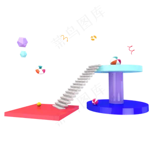 C4D创意电商装饰展台