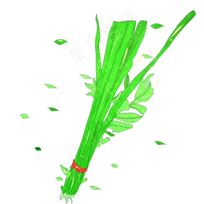 绿色植物艾草(2000X2000(DPI:299))psd模版下载