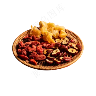 一碟美味健康的干果,免抠元素 一碟美味健康的干果,免抠元素