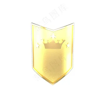 315消费者维权日金色皇冠点缀盾牌