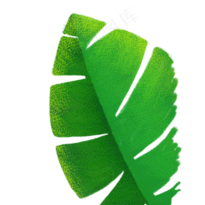 春天的卡通枝叶植物(2000X2000(DPI:300))psd模版下载
