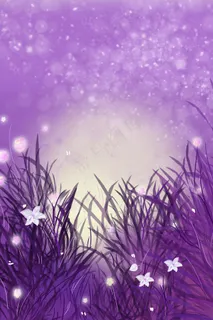 星空繁花唯美夜空花海