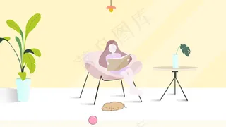 春天小狗睡觉疲乏春困