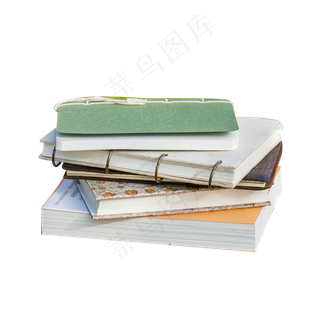 一小叠厚厚的书籍,免抠元素