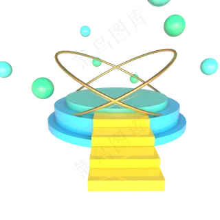 蓝色儿童节展台 蓝色儿童节展台