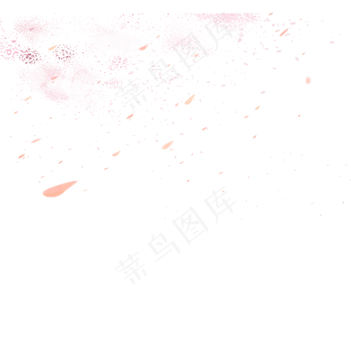 彩色植物花朵元素(2000X2000(DPI:300))psd模版下载