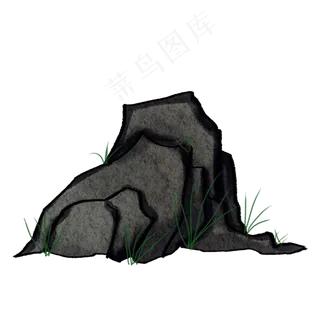 清明节山水png素材