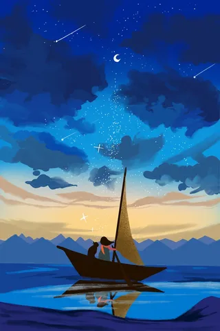 治愈系天空星空情感