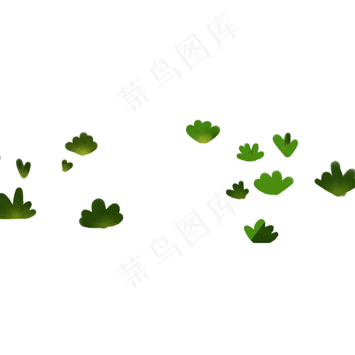 卡通植物草叶下载(2000X2000(DPI:300))psd模版下载
