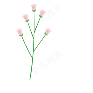 卡通春天粉色花朵下载