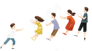 六一儿童节儿童欢乐玩耍场景